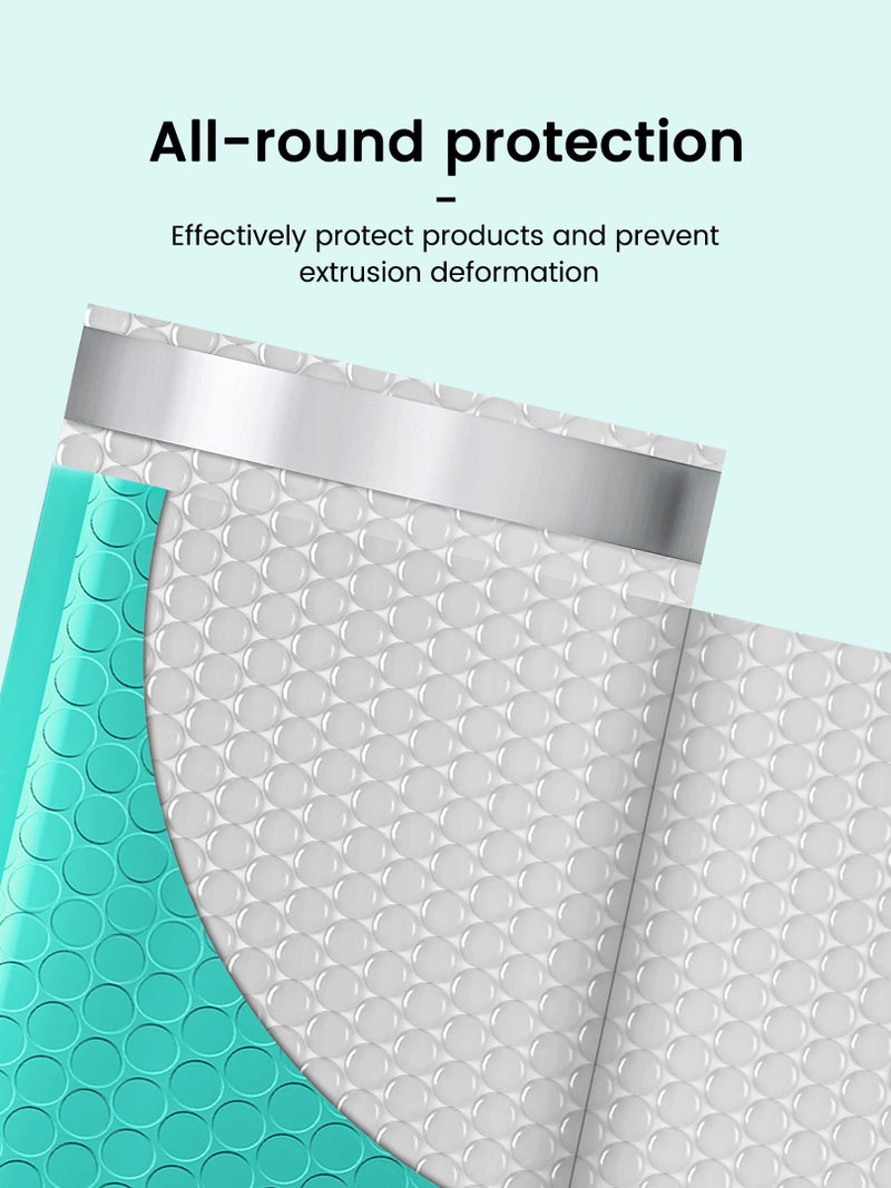 GSSUSA Teal Bubble Mailers  4x8"" Inches  50 Pack  Usable Size 4x7"" Bubble Mailers  Packaging for Small Business  Shipping Envelopes  Packaging Bags  Padded Envelopes  Shipping Supplies - Image 3